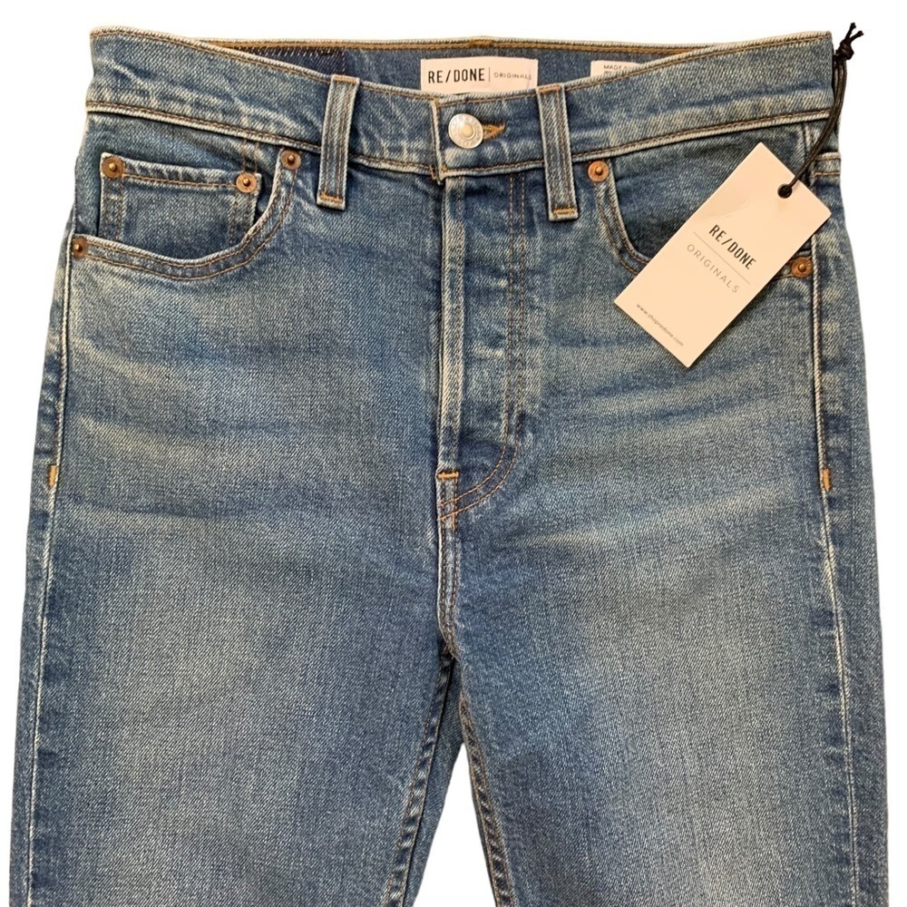 RE/DONE Originals Ultra High Rise Mid 70’s Button Fly Size 26 *Sample Pair* - Picture 5 of 15